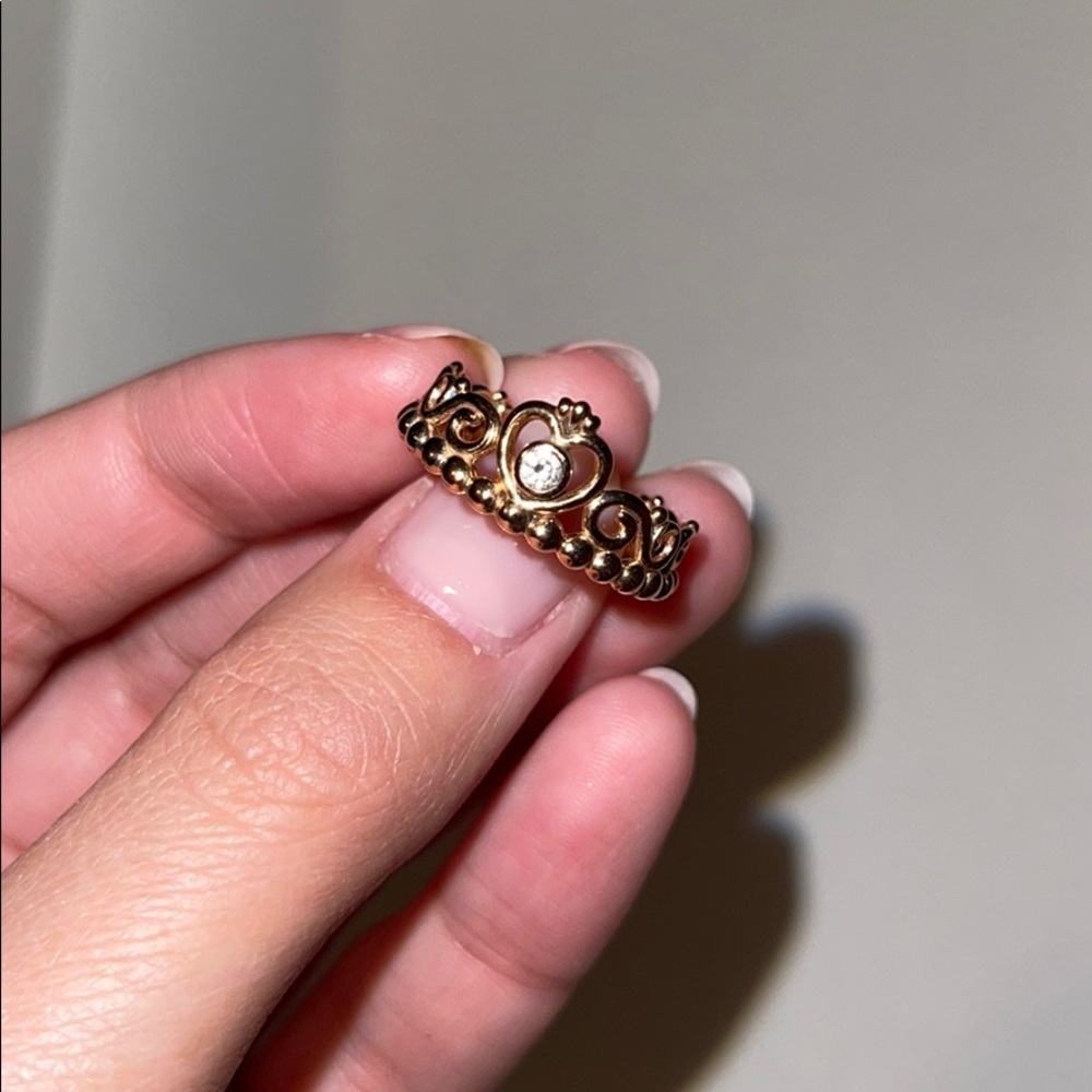 Pandora Rose Gold Princess Ring